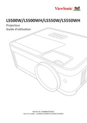 ViewSonic LS550W Guide D'utilisation