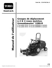 Toro Groundsmaster 3280-D Manuel De L'utilisateur