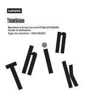 Lenovo ThinkVision P34w-20 WQHD Guide D'utilisation