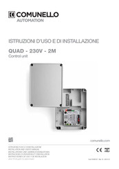 Comunello Automation QUAD 230V 2M Instructions D'utilisation Et D'installation