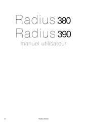 Monitor Audio Radius 390 Manuel Utilisateur