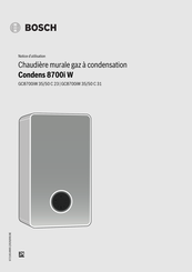 Bosch Condens 8700i W GC8700iW 35/50 C 31 Notice D'utilisation