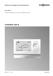 Viessmann Vitotrol 200-E Notice De Montage Et De Maintenance