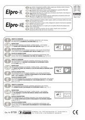 fadini Elpro-XE Notice D'instructions