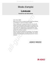 Asko W6222 Mode D'emploi