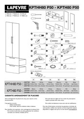 Lapeyre KPTHH80 P50 Instructions De Montage