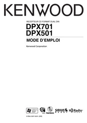 Kenwood DPX501 Mode D'emploi