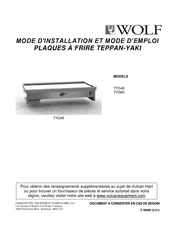 Wolf TYG60 Mode D'installation Et Mode D'emploi