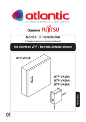 Atlantic FUJITSU UTP-VX90A Notice D'installation