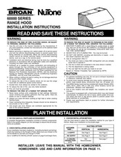 Broan NuTrone 60000 Serie Guide D'installation