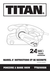 Titan TTB290SDR Manuel D'instructions Et De Sécurité