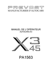 PREVOST X3 45 Manuel De L'opérateur