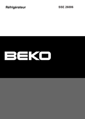 Beko SSE 26006 Mode D'emploi