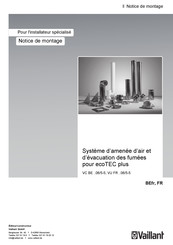 Vaillant ecoTEC plus VC BE 1006/5-5 Notice De Montage