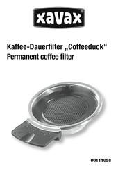 Xavax Coffeeduck Mode D'emploi