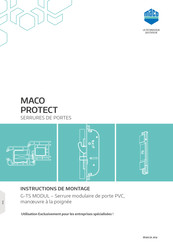 Maco G-TS Instructions De Montage