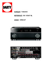 Yamaha RX-V2067 Mode D'emploi