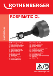 Rothenberger ROSPIMATIC CL Instructions D'utilisation