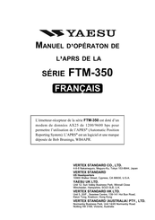 Yaesu FTM-350 Serie Manuel D'opération