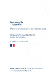 Monmouth Scientific Circulaire CTP800 Manuel D'utilisation Et De Maintenance