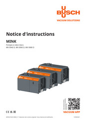 BUSCH MINK MV 0080 D Notice D'instructions