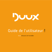 Duux Ultrasonic Air Humidifier Guide De L'utilisateur