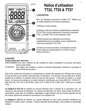 Turbotech TT25 Notice D'utilisation