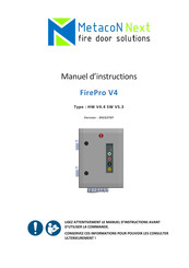 Metacon-Next FirePro V4 Manuel D'instructions