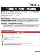 Viqua E4 Fiche D'instructions