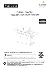 Hudson Grills 1500157 Instructions D'assemblage Et D'entretien