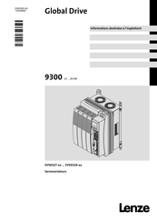 Lenze 9300 Informations Destinées À L'exploitant