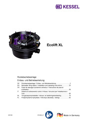 Kessel Ecolift XL Instructions De Pose Et D'utilisation