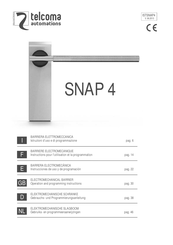 Telcoma Automations SNAP 4 Instructions Pour L'utilisation Et La Programmation