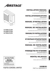Fujitsu AirStage AJ 040LCLDH Serie Manuel D'installation