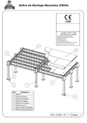 MISTER MENUISERIE Mezzanine SERENA Notice De Montage