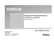 Vaillant ecoTEC/5 Notice D'installation