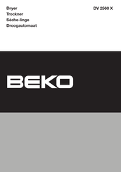 Beko DV 2560 X Mode D'emploi