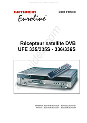 Kathrein Euroline UFE 336S Mode D'emploi