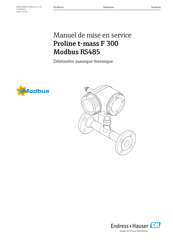 Endress+Hauser HART Proline t-mass F 300 Manuel De Mise En Service