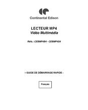 CONTINENTAL EDISON CEBMP4B4 Guide De Démarrage Rapide