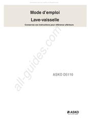 Asko D5110 Mode D'emploi