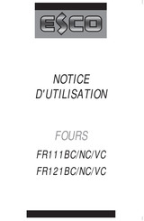 Esco FR111NC Notice D'utilisation