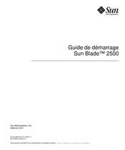 Sun Microsystems Sun Blade 2500 Guide De Démarrage