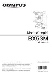 Olympus BX53M Mode D'emploi