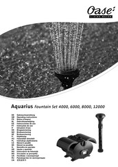 Oase Aquarius Fountain Set 4000 Notice D'emploi