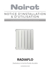 Noirot RADIAFLO Notice D'installation/D'utilisation