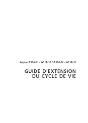 Acer Aspire A314-31 Guide D'extension Du Cycle De Vie