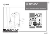 Motorline professional MC50SC Notice Pour L'utilisateur/Installateur