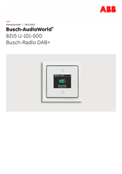 ABB Busch-AudioWorld 8215 U-101-500 Manuel Produit