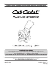 Cub Cadet 24A-67M3010 Manuel De L'utilisateur